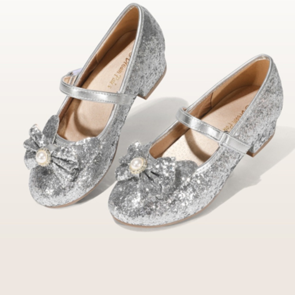 Dream Pairs Silver Dress Shoes Elegant Ballet Flats
